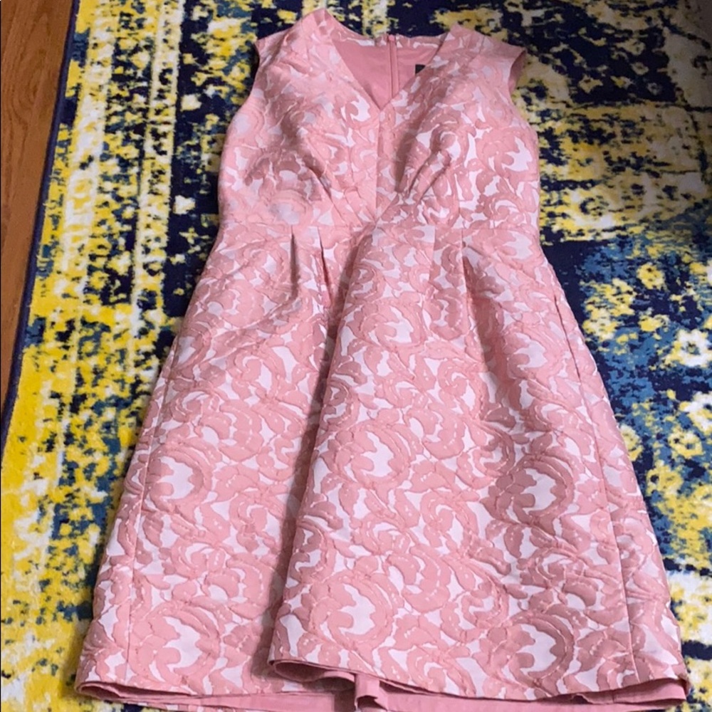 Elegant embroidered pink on pink dress...